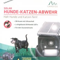 Соларна защита срещу кучета и котки, ново, немско, кучегон, котегон, снимка 3 - Други стоки за дома - 30537988