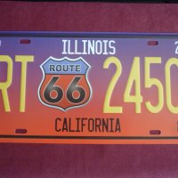 метална табела Route 66, снимка 2 - Колекции - 37727206