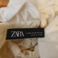 Дантелена блуза ZARA, снимка 3 - Тениски - 42883110