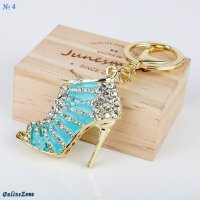 Луксозен ключодържател дамска обувка с висок ток и кристали, снимка 3 - Други - 29267170