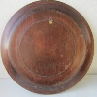 35см стара Дървена  чиния -пано - поднос,  дърворезба, снимка 3 - Декорация за дома - 31174809