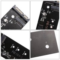 M.2 NGFF to SATA преходник конвертор платка ZOMY SSD адаптер картa, снимка 3 - Кабели и адаптери - 22165313