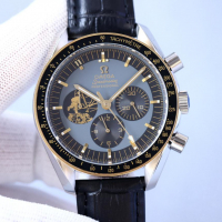 Мъжки часовник Omega Speedmaster Moonwatch с кварцов механизъм, снимка 2 - Мъжки - 36570260