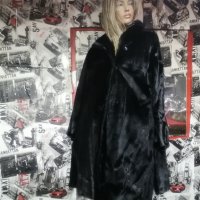 Дамско палто с косъм , снимка 5 - Рокли - 42427577