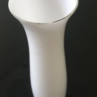 Стъклени ваза и купа - млечно бели, снимка 4 - Вази - 39804832