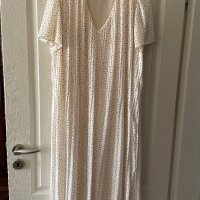 😮 wow zara  нова разкошна елегантна ежедневна бяла плисирана  плисе рокля Zara солей , снимка 1 - Рокли - 42561072