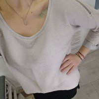 Maison Scotch дамска бежова блуза XL , снимка 5 - Блузи с дълъг ръкав и пуловери - 38883133