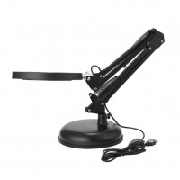3120 Настолна лампа с телескопично рамо и лупа 8X, снимка 2 - Други инструменти - 34247890