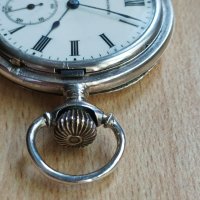 Сребърен джобен часовник Longines , снимка 2 - Антикварни и старинни предмети - 40801346
