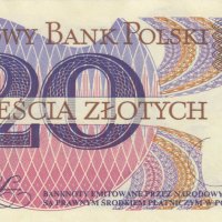 20 злоти 1982, Полша, снимка 2 - Нумизматика и бонистика - 38126725