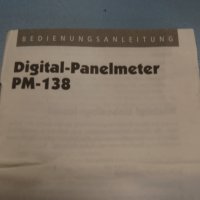 Дигитален панел Digital-Panelmeter PM-138, снимка 2 - Резервни части за машини - 34451414