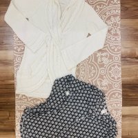 Лот бял пуловер ORSAY + H&M блузка, размер XS, снимка 2 - Блузи с дълъг ръкав и пуловери - 42878636