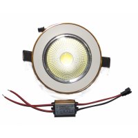 LED COB луничка за вграждане - 9 W, с драйвър, снимка 2 - Лампи за таван - 39220465