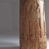 стара дървена руска Голяма халба с дърворезба, снимка 6 - Други ценни предмети - 29284724