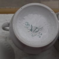 Руски порцелан пет чаши, снимка 6 - Антикварни и старинни предмети - 40326124