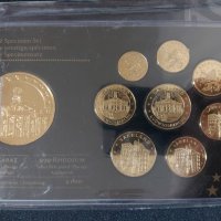 Позлатен пробен Евро Сет - Германия 2013 , Саар + медал, снимка 1 - Нумизматика и бонистика - 44405603