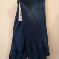 Дамски зимни ръкавици Сини текстил, снимка 1 - Ръкавици - 35538034