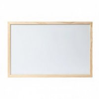 Бяла дъска с дървена рамка - 60/90см, снимка 1 - Рисуване и оцветяване - 31357360