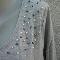 4XL Нова блуза Sheego с перли , снимка 3 - Туники - 34235036