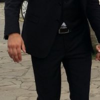 Мъжки костюм с елек и вратовръзка ANDREWS (M/L), снимка 17 - Костюми - 38899764
