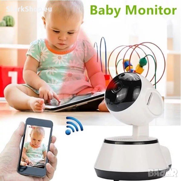 Безжична WiFi камера бебефон HD380, снимка 1