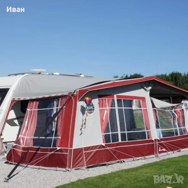 Форселт за каравана ISABELLA CAPRI LUX BURGUNDY Размер 1050 (1036-1060)см земя-земя., снимка 1