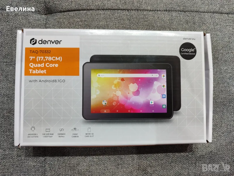 Таблет Denver, 7-инчов екран, 8 GB, Wi-Fi, черен, снимка 1