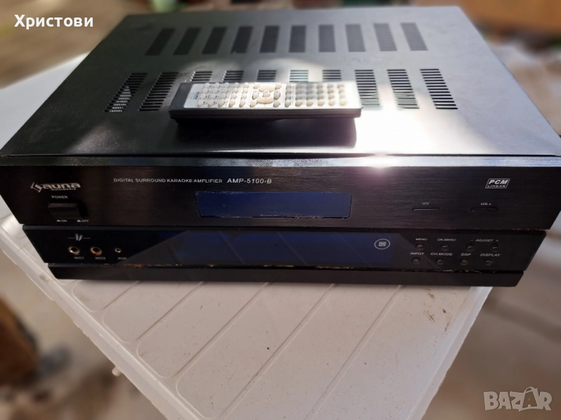 Продавам интегрален усилвател- ресивър с кареоки функция AUNA AMP- 5100 B с дистанционно , снимка 1