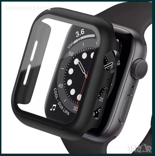 Протектор за часовник Apple Watch 6 SE 5 4 40mm 44mm + стъклен 3D 5D, снимка 1