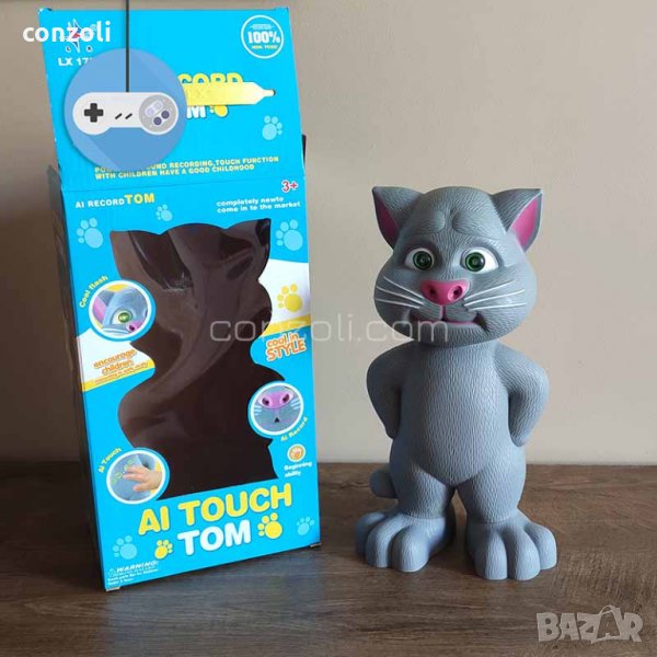 Детска играчка - Говорещ Том от Talking Tom Cat, снимка 1