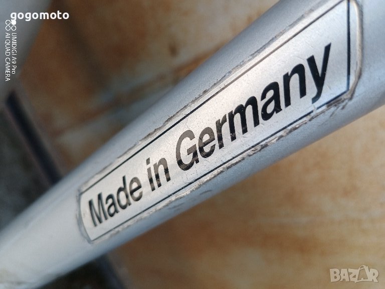 MADE IN GERMANY ALU-BIKE, АЛУМИНИЕВ велосипед,FAHRRAD-STAHLRAHMEN AUS 25CRMO4 (CHROM-MOLYBDÄN-STAHL), снимка 1
