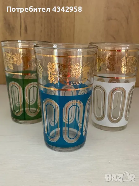 Sidev. France. Винтидж стъклени чаши, снимка 1