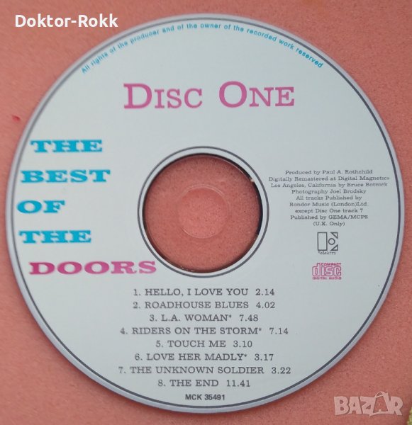The Doors (CD) The Best Of The Doors (CD 1), снимка 1