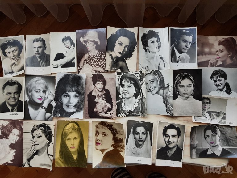 Стари картички на певци и актьори от  60те годинии-50 броя, снимка 1