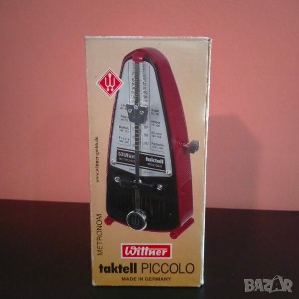 Метроном Wittner Metronom Taktell Piccolo Germany Vintage, снимка 1