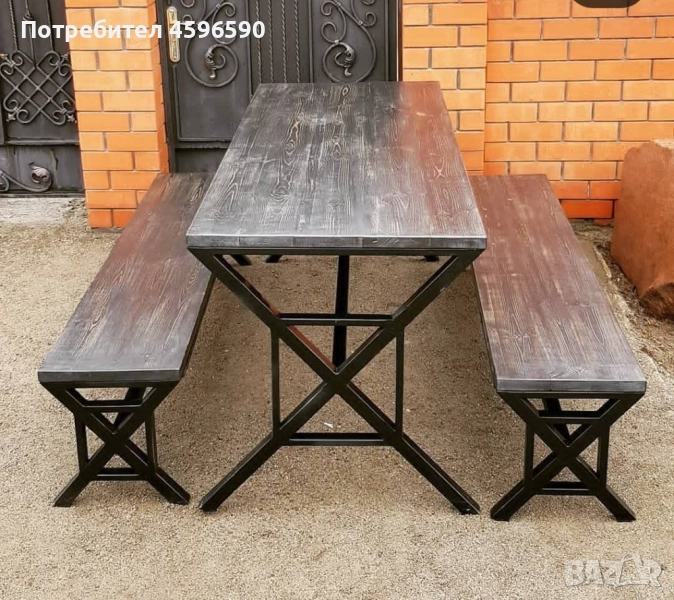 Градинска метална мебел | Масички, пейки, люлки, снимка 1