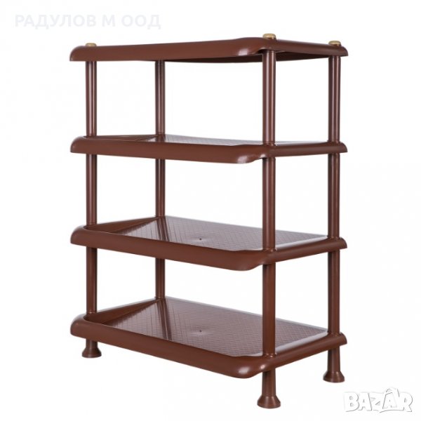 Стелаж за обувки 4 нива, пластмаса / 600801, снимка 1