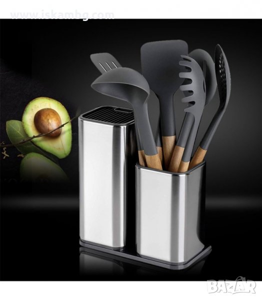 КОМБИНИРАНА ПОСТАВКА ЗА НОЖОВЕ И КУХНЕНСКИ ПРИБОРИ - код 2817, снимка 1