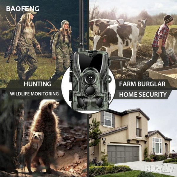 █▬█ █ ▀█▀ 16MP 1080P HC 801 Фотокапан Suntek 801G 3G версията Ловна камера Нощно виждане, Full HD,, снимка 1