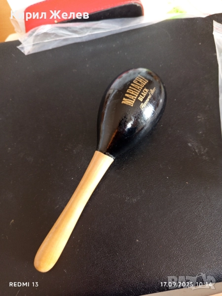 Марака MARIACHI BLACK ударен музикален инструмент за КОЛЕКЦИЯ 51067, снимка 1