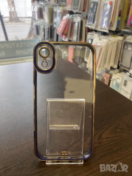 Apple iPhone XR Прозрачен кейс с кант, снимка 1