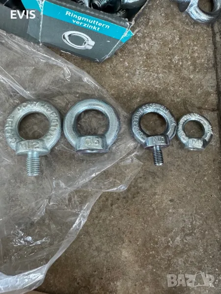 Продавам халки с резба за повдигане (eye bolts), снимка 1