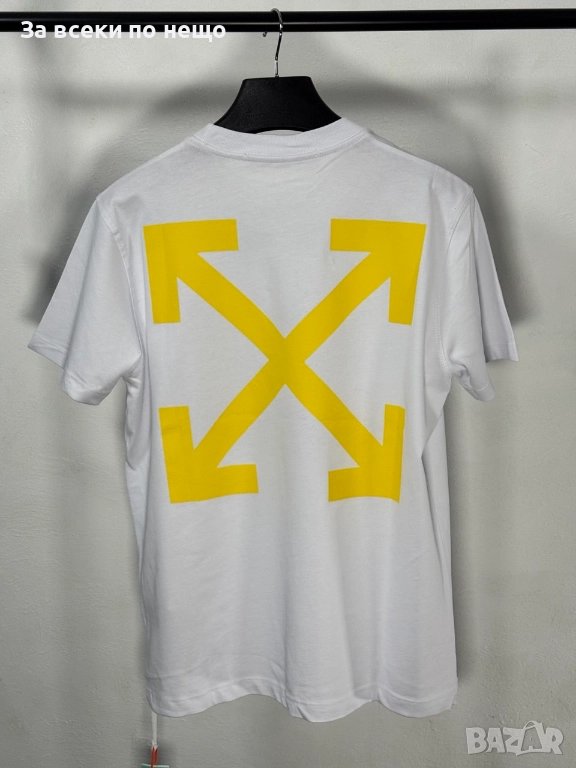 Off-White Мъжка Бяла Тениска👕Мъжка Блуза С Къс Ръкав В Бял Цвят Код V.B.15, снимка 1