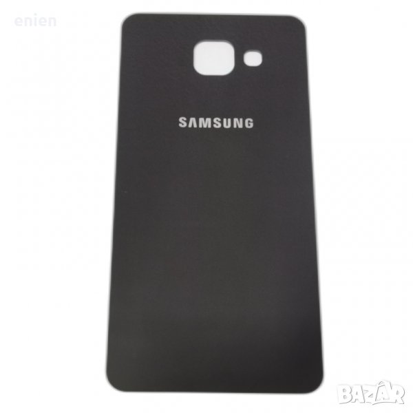 Заден капак, панел стъкло за Samsung Galaxy A5 2016 / Черен, снимка 1