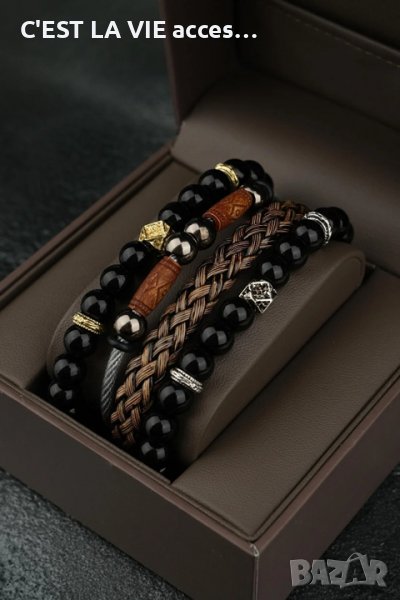 Set of 4 men's bracelets, снимка 1
