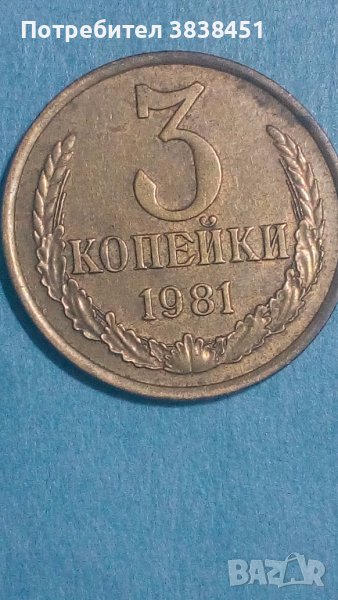 3 копейки 1981 года Русия, снимка 1