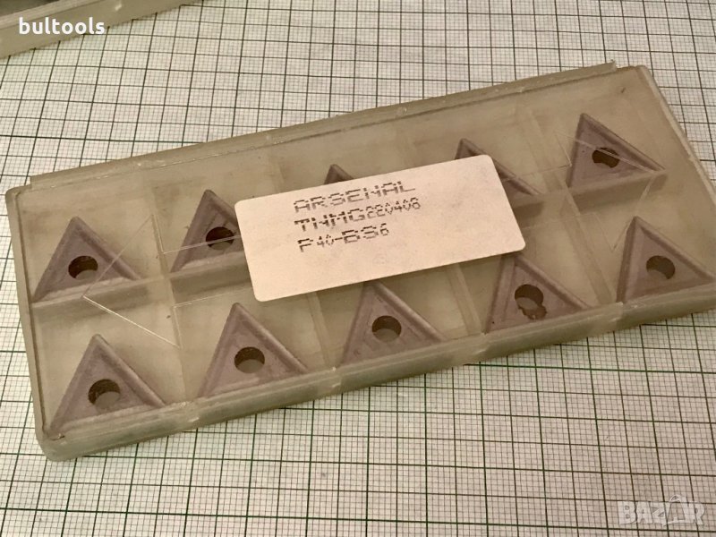 10 бр. твърдосплавни пластини TNMG 220408 P40 български, снимка 1