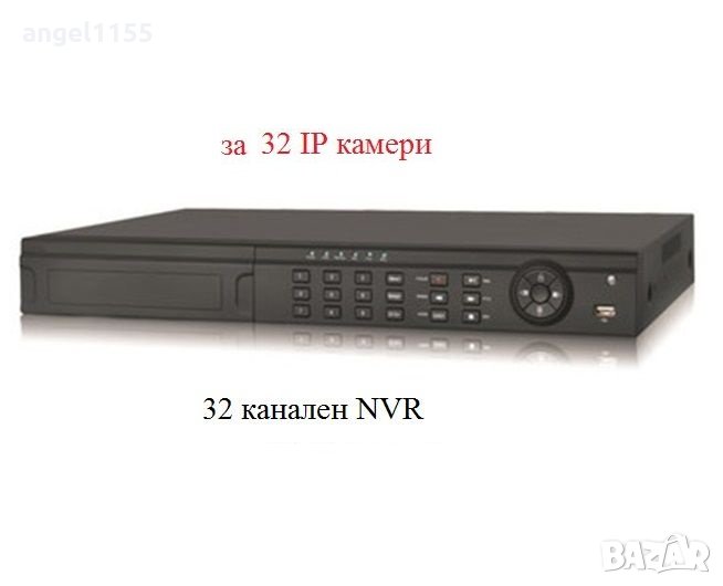 NVR 32ch видеорекордер - 32 канален за IP камери, снимка 1