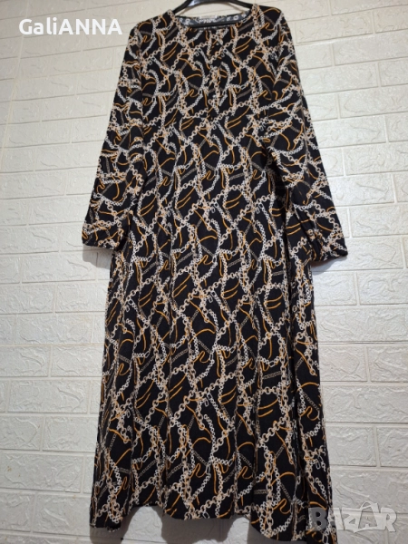 СТРАХОТНА РОКЛЯ ЕФЕКТЕН ДЕСЕН 2XL-3XL, снимка 1
