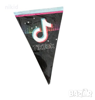 Tik Tok Тик Ток Парти Гирлянд Знаменца Флаг Банер, снимка 1